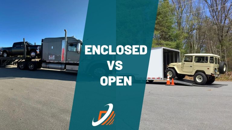 Enclosed vs Open auto transport